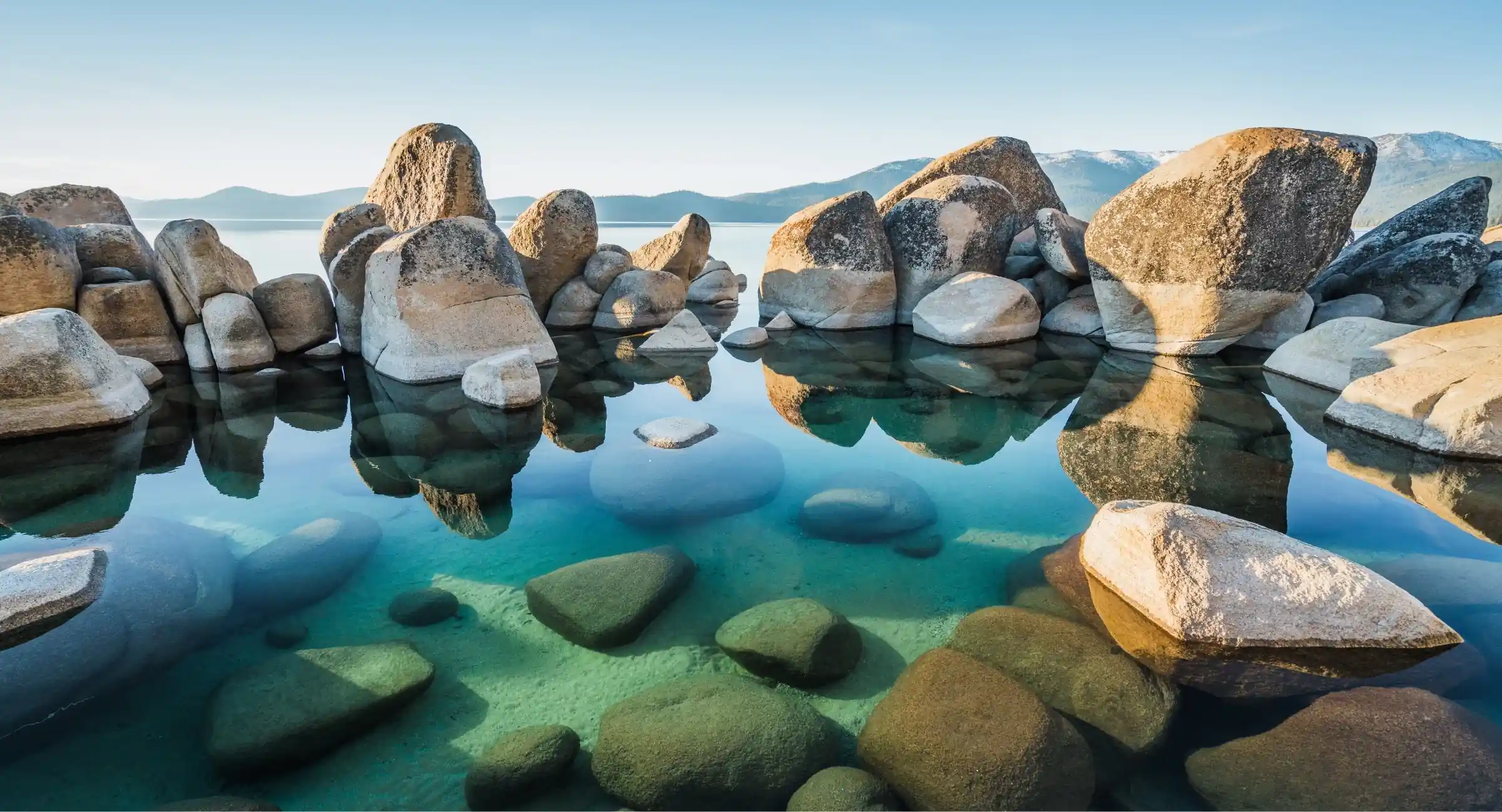 scenic rocks in lake tahoe